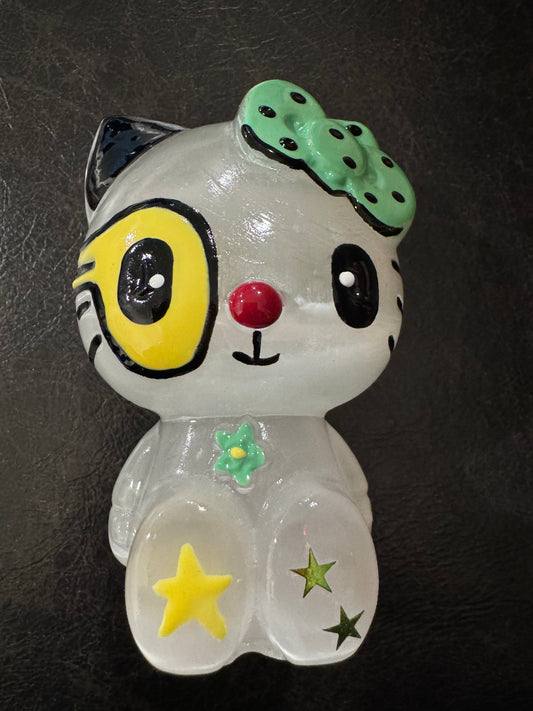 Hello Kitty Selenite Carving