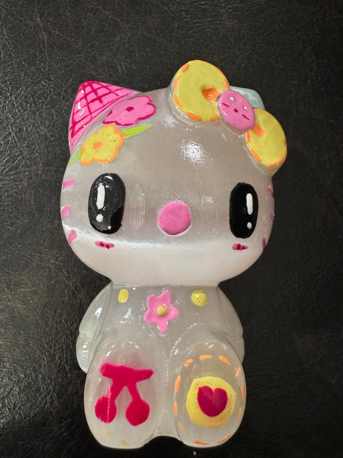 Hello Kitty Selenite Carving